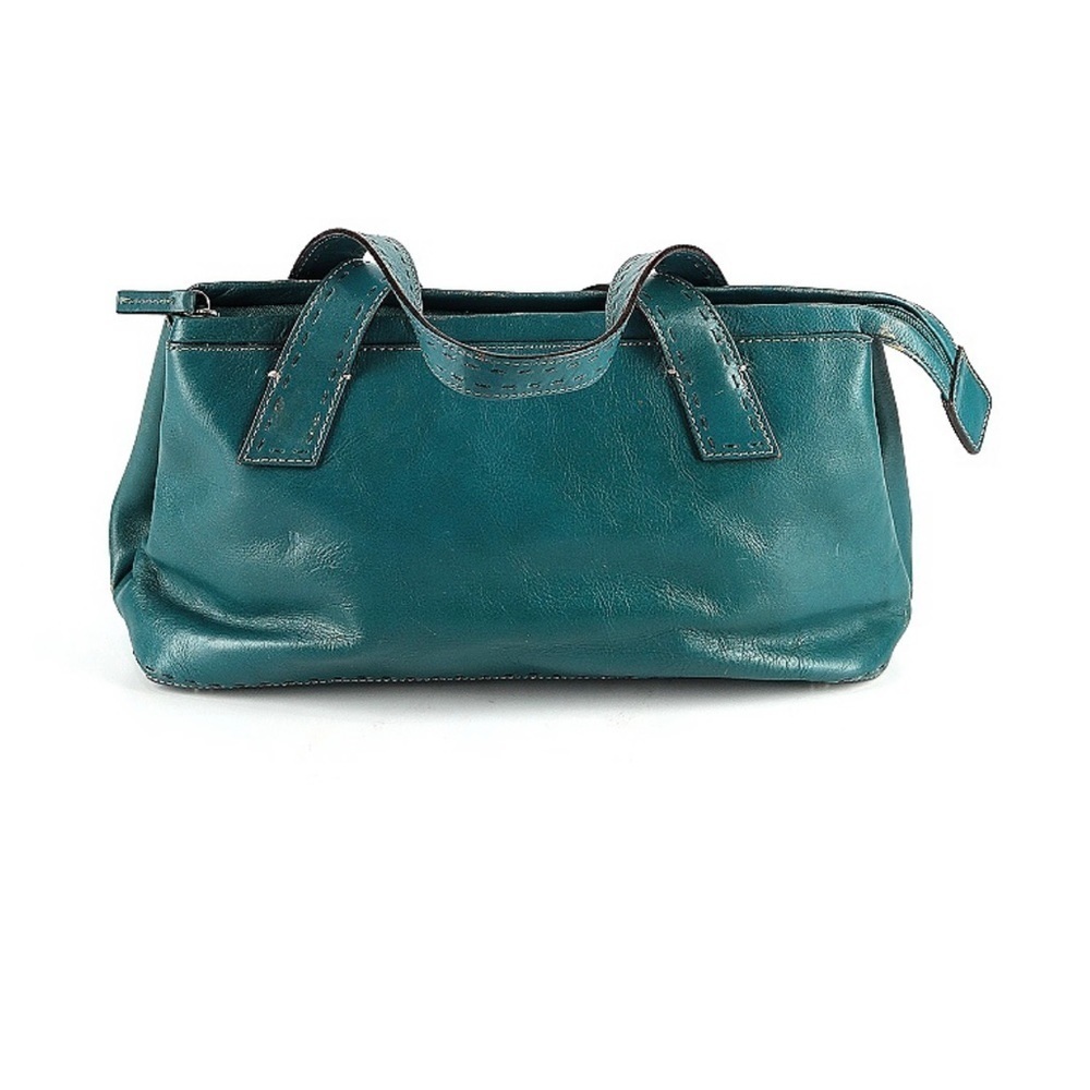 Fossil Women’s Blue Leather Satchel Shoulder Bag